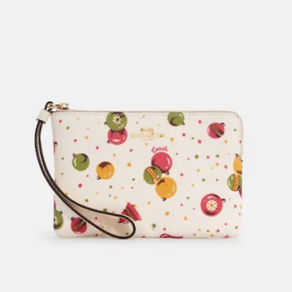 Coach Wristlet With Ornament Print - Picture 1 of 2